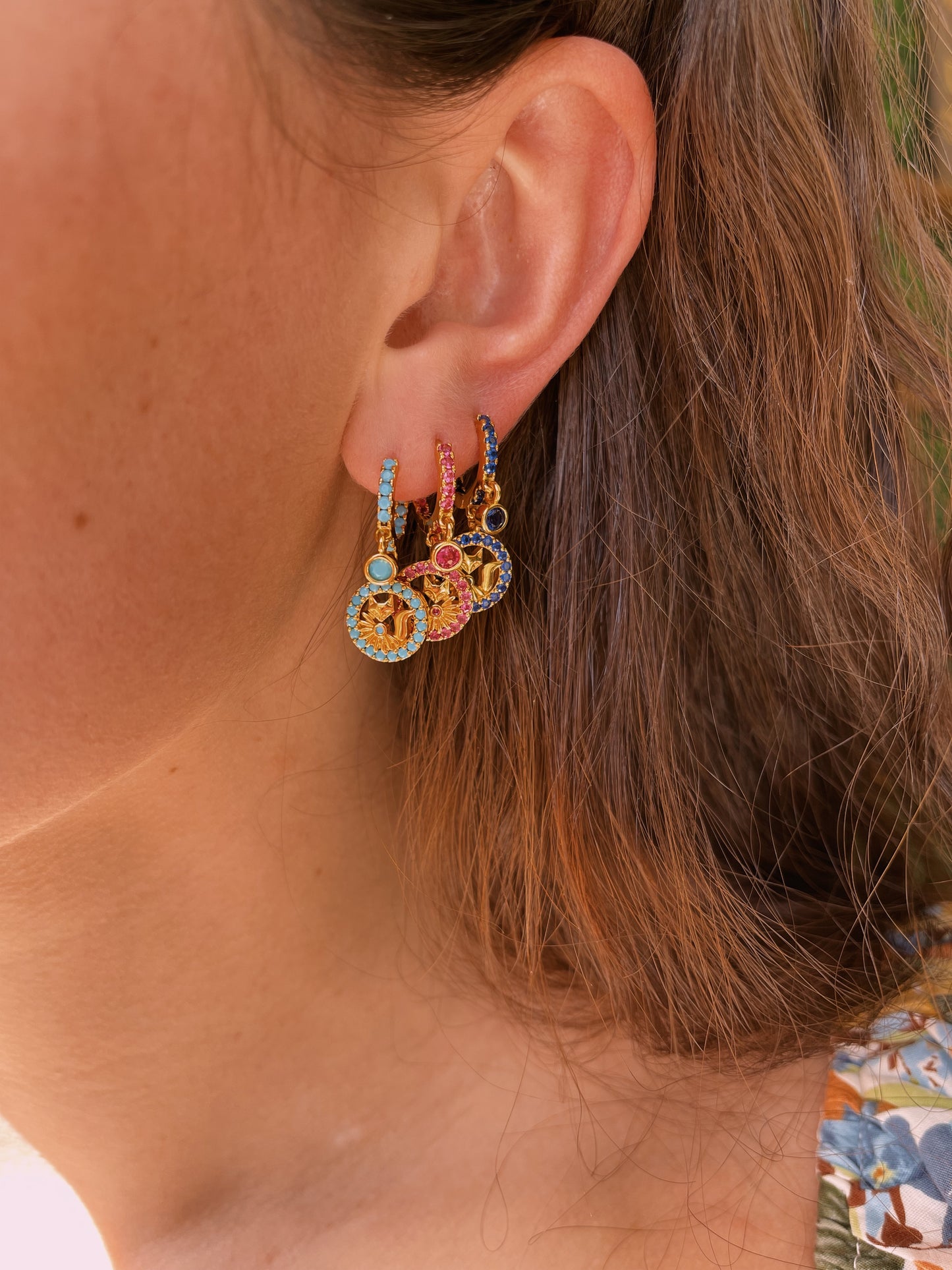 Lucky Charlie Fox Huggie Earrings