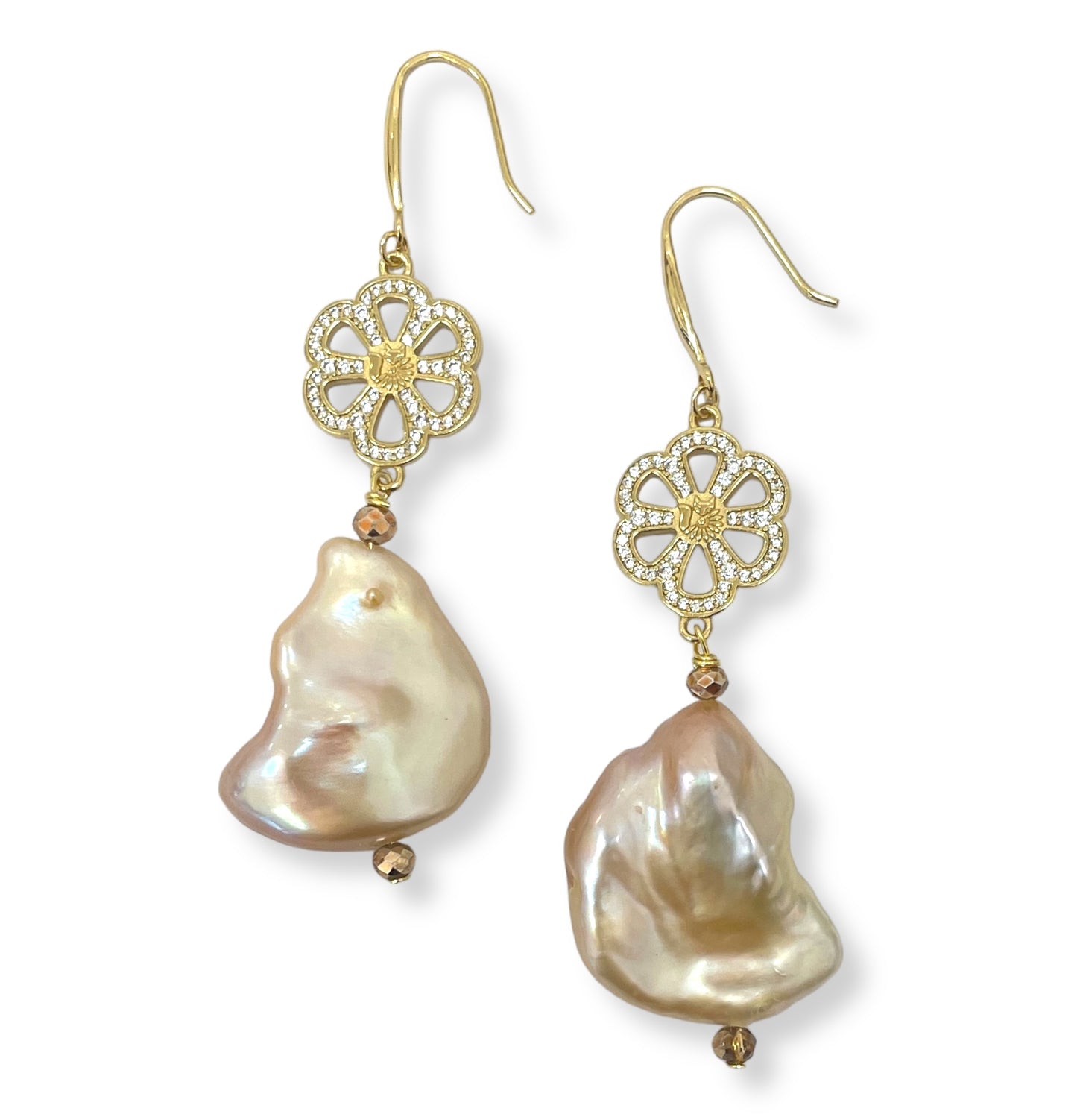 Fallyn Kashy Pearl Dangle Earrings