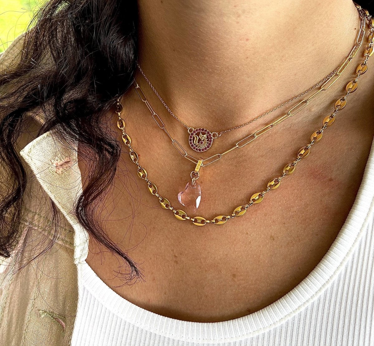 5mm Oval G Link Gold Chain - Minkaa Daisy
