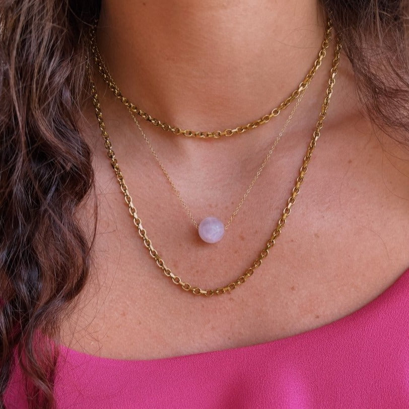 Amethyst and Tranquility Necklace - Minkaa Daisy