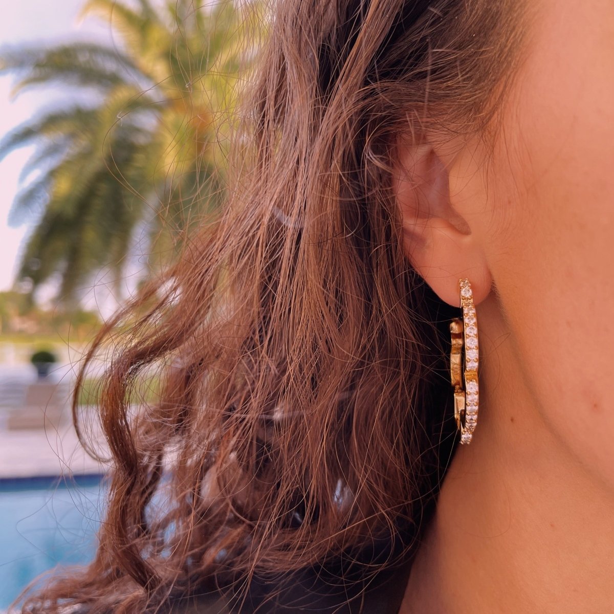 Large Flower Earrings