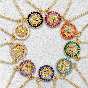 nine tailed fox necklace lucky pendant