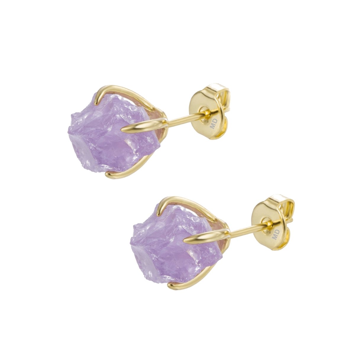 Raw Gemstone Earrings - Minkaa Daisy