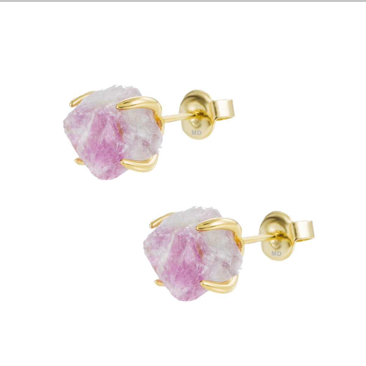 Raw Gemstone Earrings - Minkaa Daisy