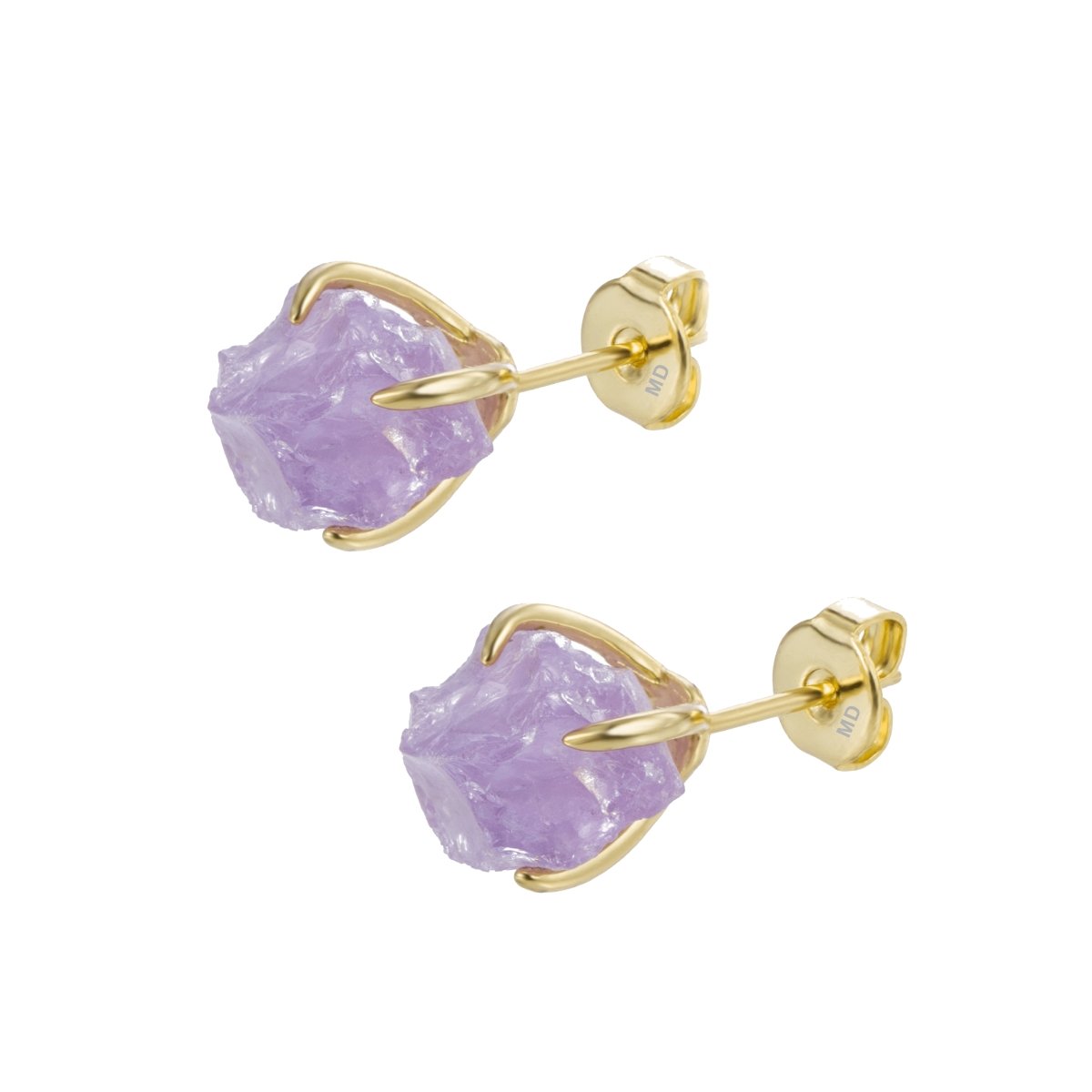 Raw Gemstone Earrings - Minkaa Daisy