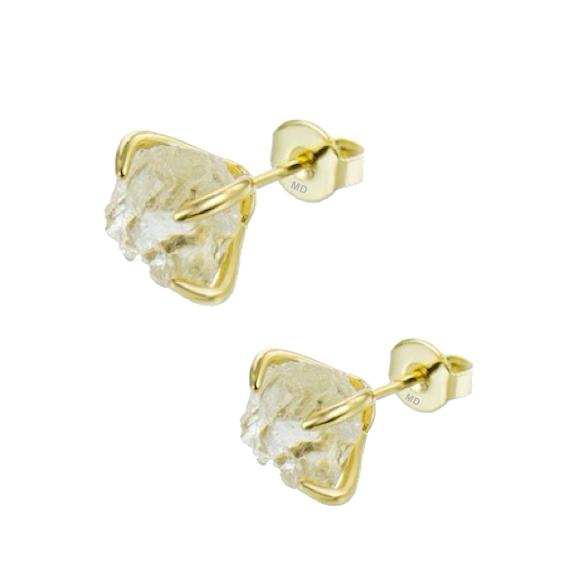 Raw Gemstone Earrings - Minkaa Daisy