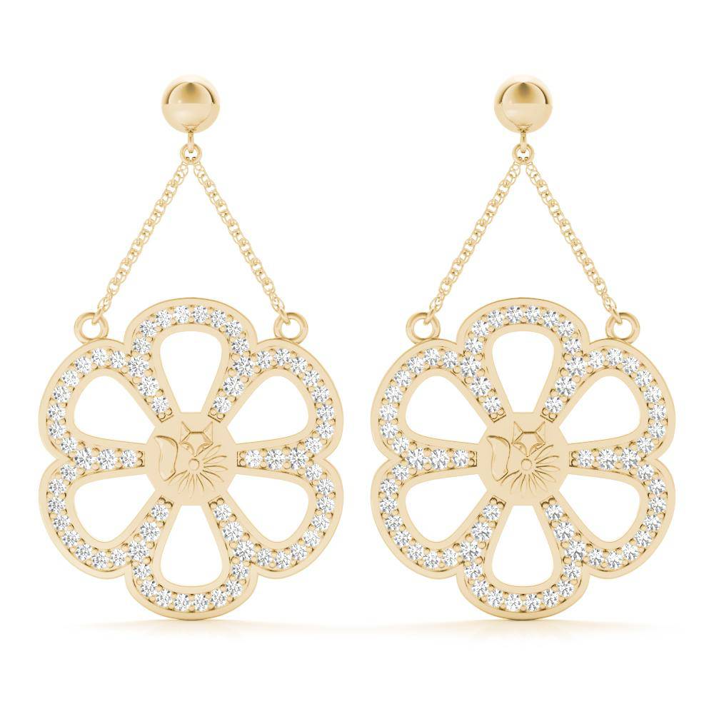 Sterling Silver Bold Ferris wheel Earring's - Minkaa Daisy