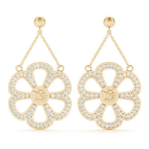 Sterling Silver Bold Ferris wheel Earring's - Minkaa Daisy