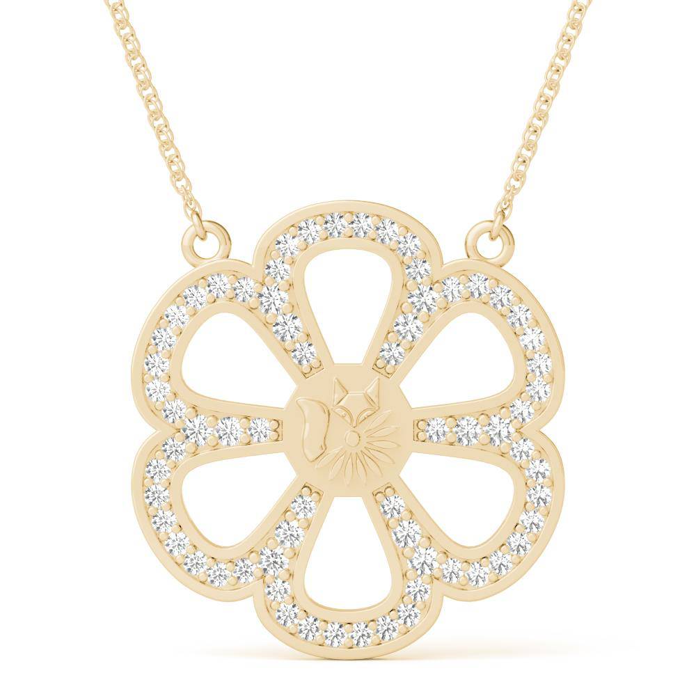 Sterling Silver Bold Ferris Wheel Necklace - Minkaa Daisy