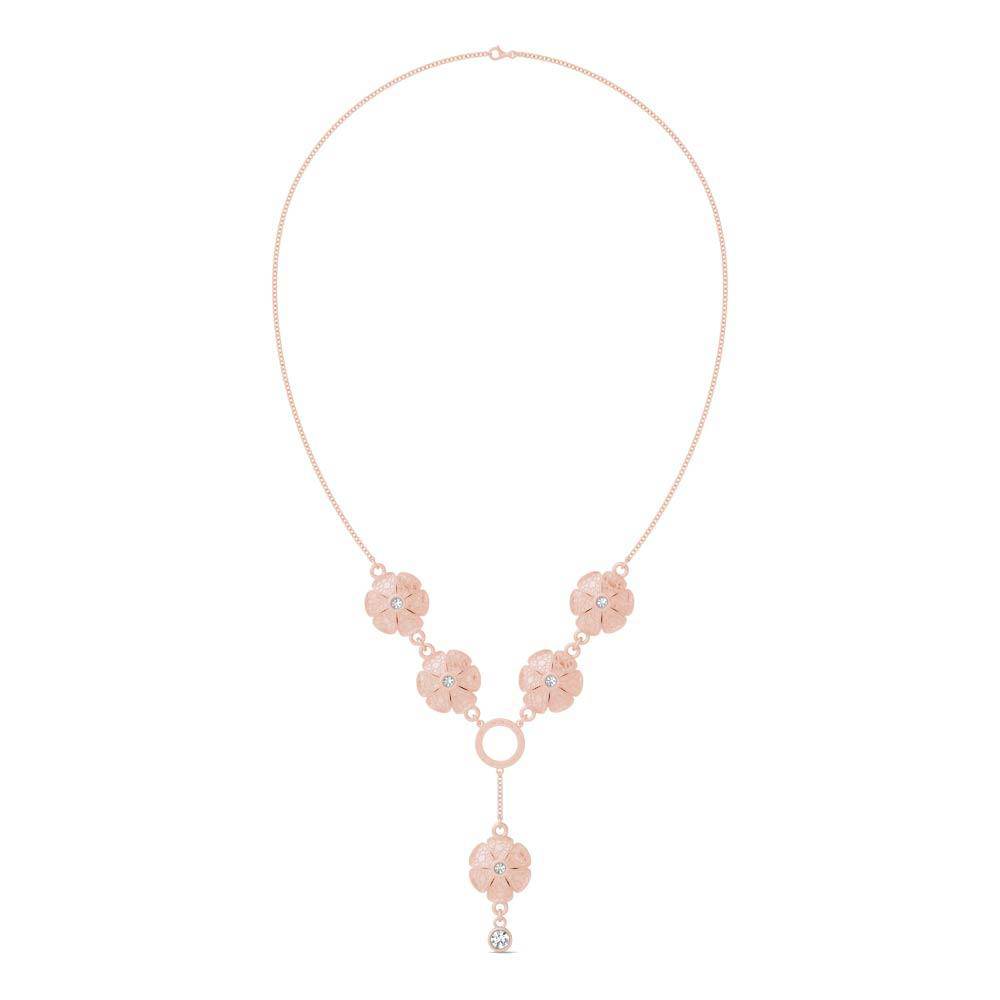 Sterling Silver Micro Crackle Vine Necklace - Minkaa Daisy