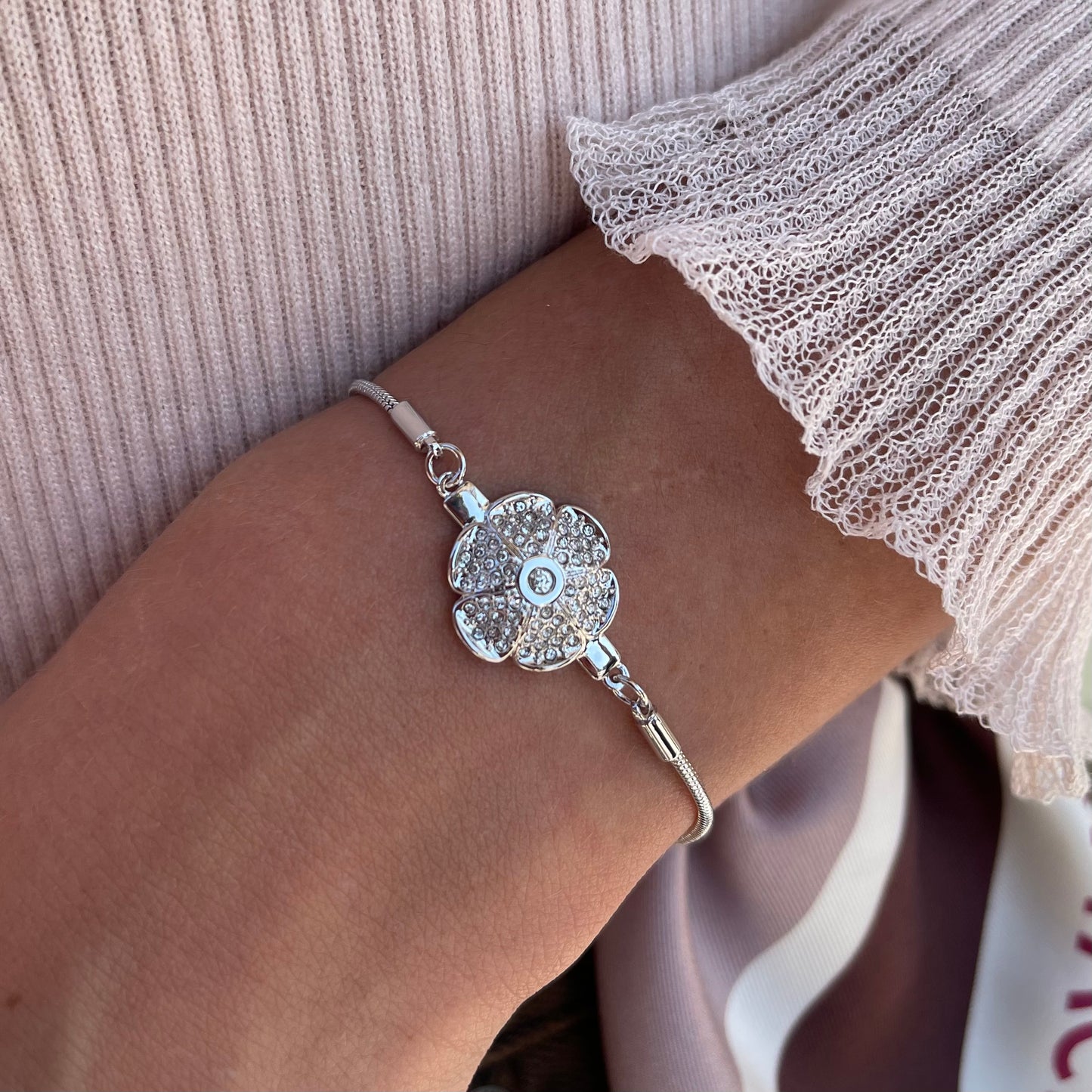 Haven Pavé Daisy Bracelet