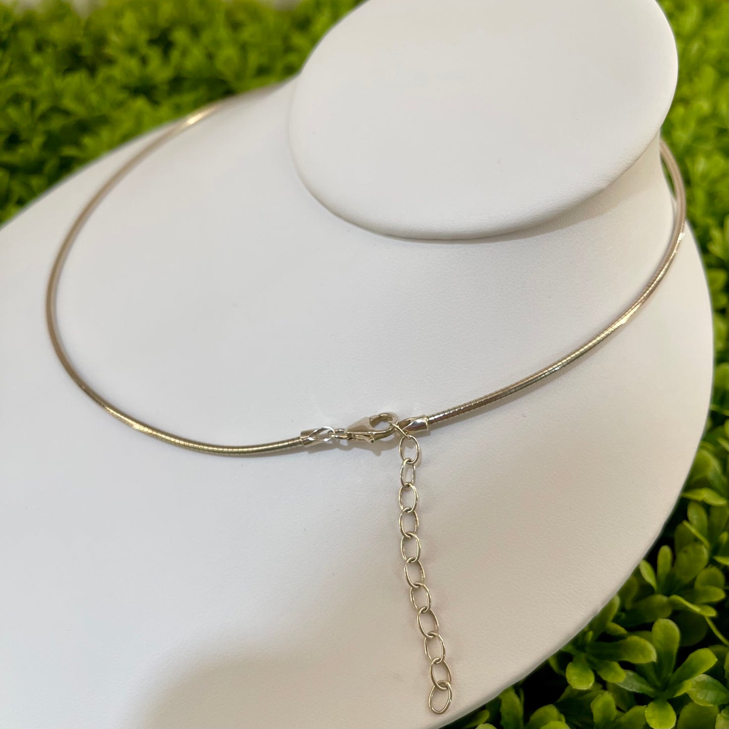 Vintage Sterling Silver Round 17" Snake Chain