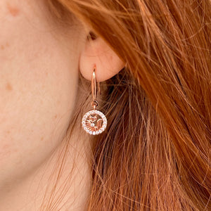 Lucky Charlie Fox Leverback Earrings