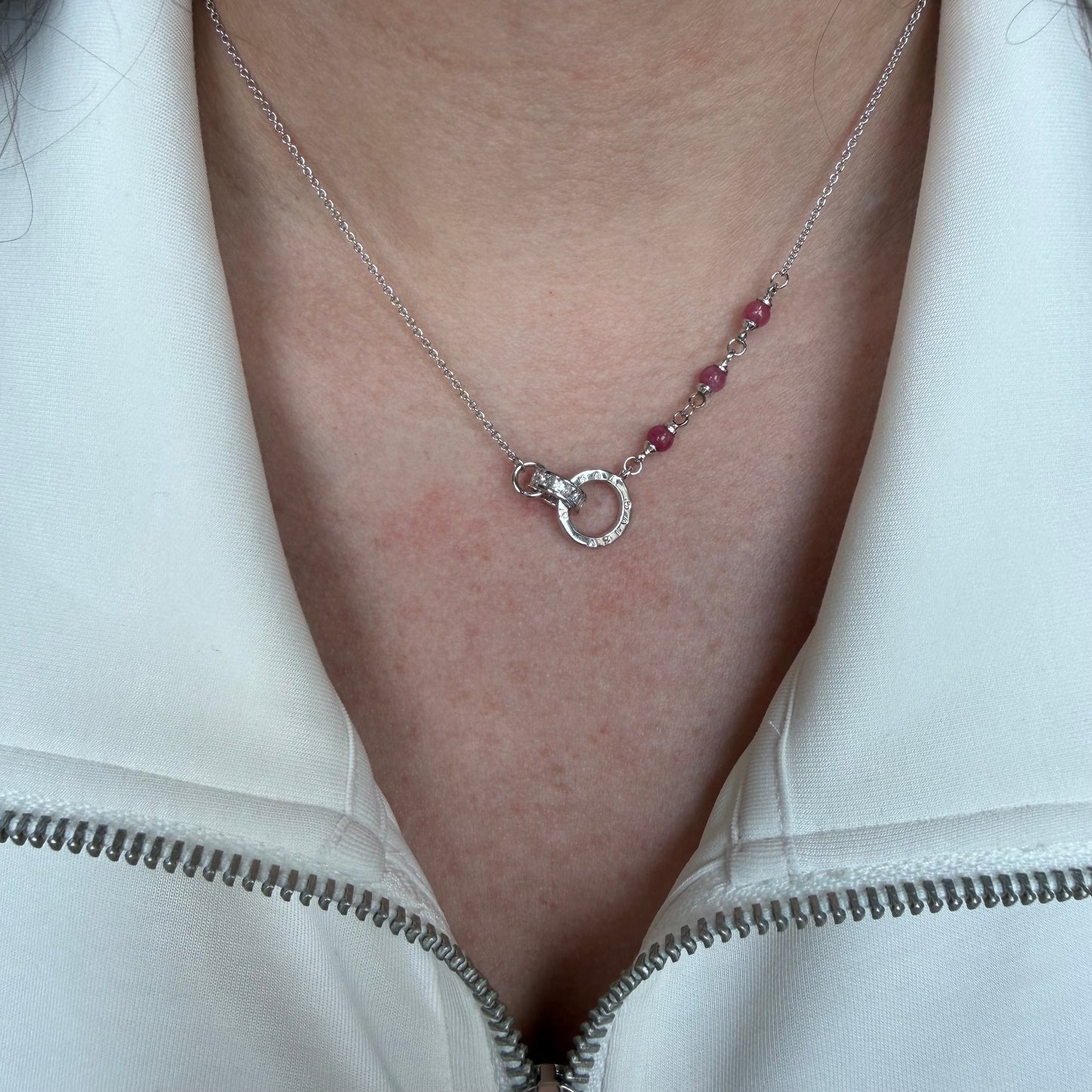 Monroe Rings of Love Rosary Beads Necklace
