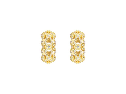 Tashi Trellis Huggie Earrings