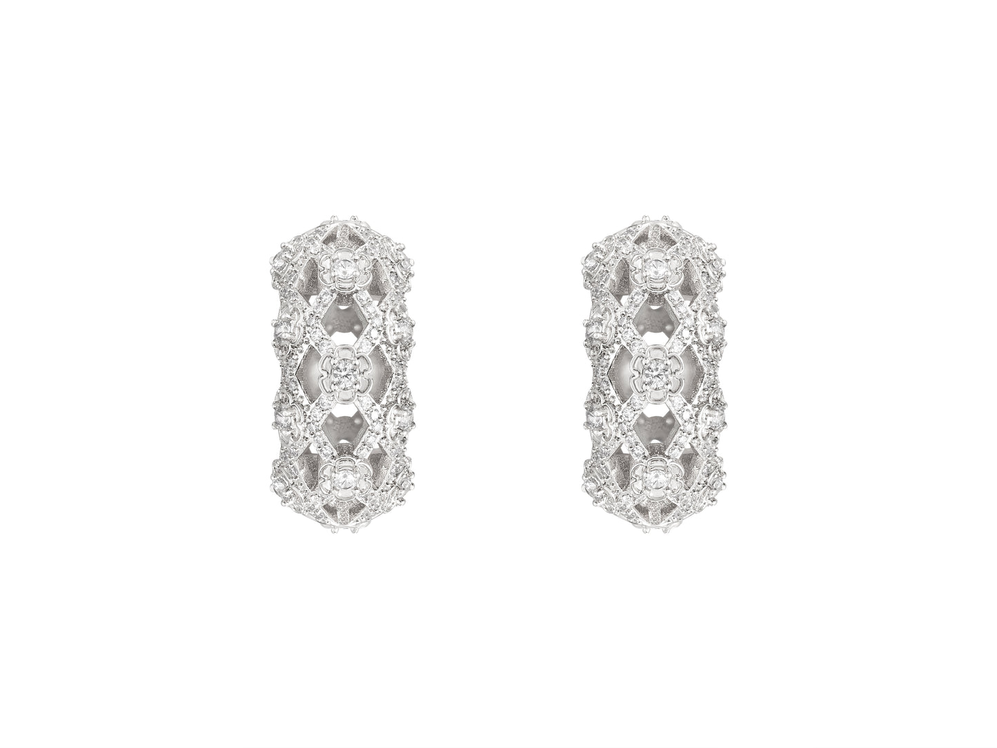 Tashi Trellis Huggie Earrings