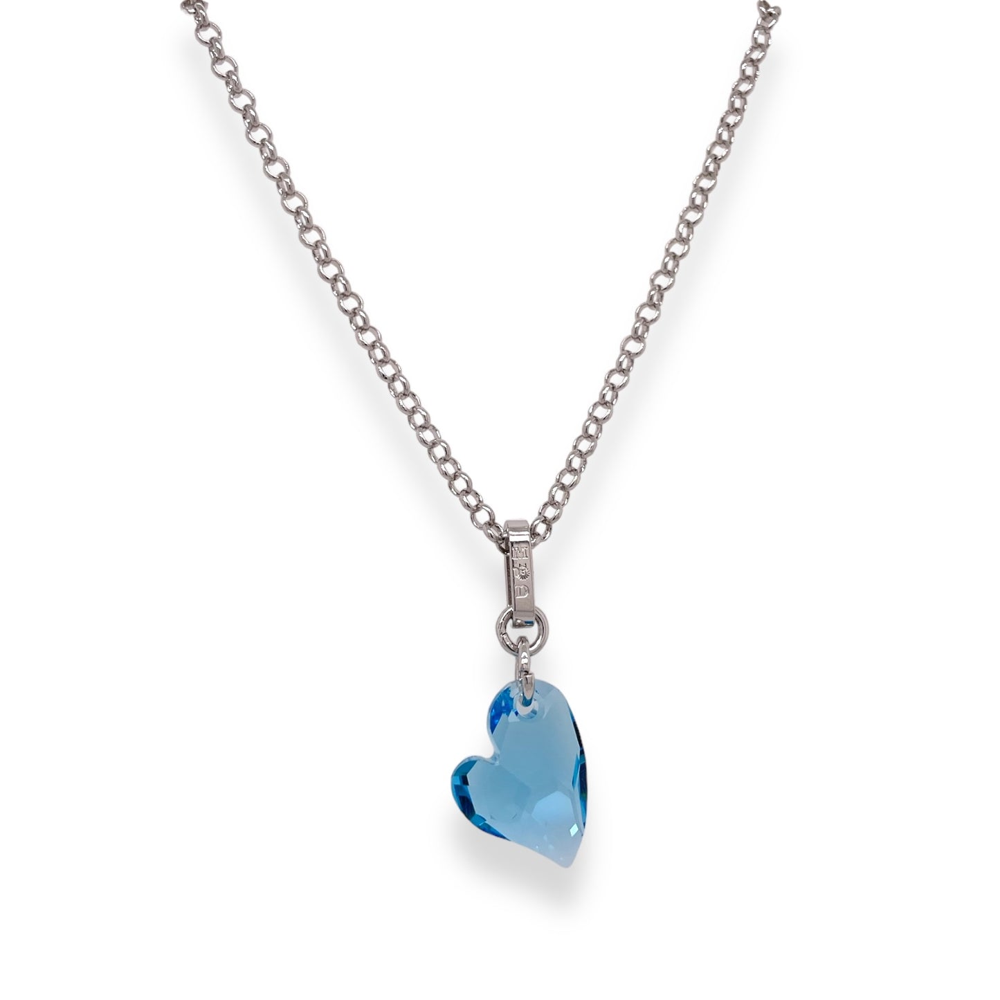 Ari Small Cupid Crystal Heart Necklace