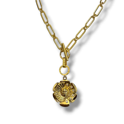 Sunburst Sydney Daisy on Toggle Chain