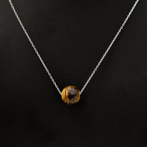 Genuine Tigers Eye Cub Necklace - Minkaa Daisy