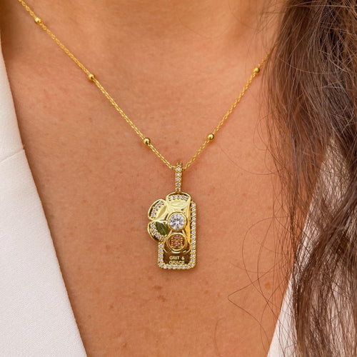 Grit & Grace Dog Tag Necklace - Minkaa Daisy