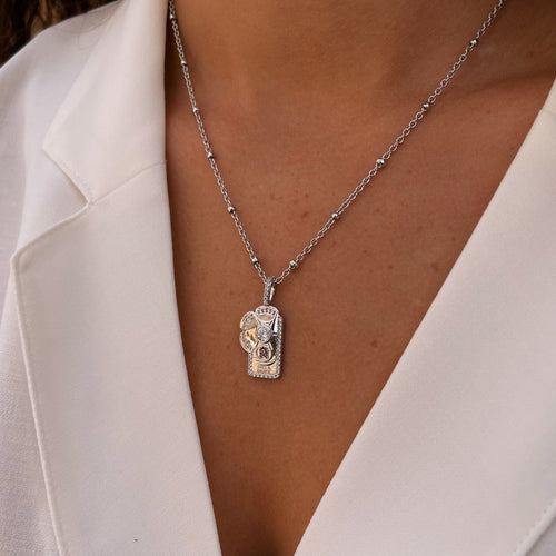 Grit & Grace Dog Tag Necklace - Minkaa Daisy