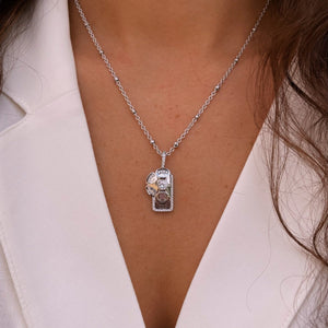 Grit & Grace Dog Tag Necklace - Minkaa Daisy