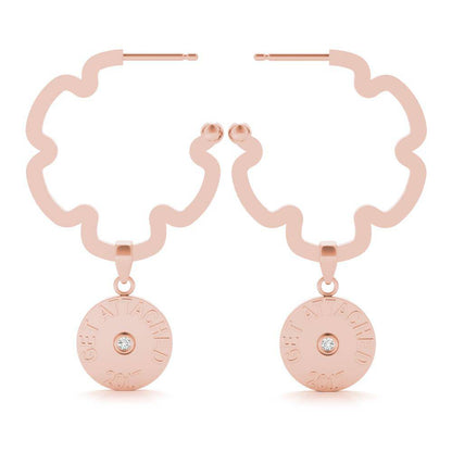 Hollow Daisy Coin Drop Earrings - Minkaa Daisy