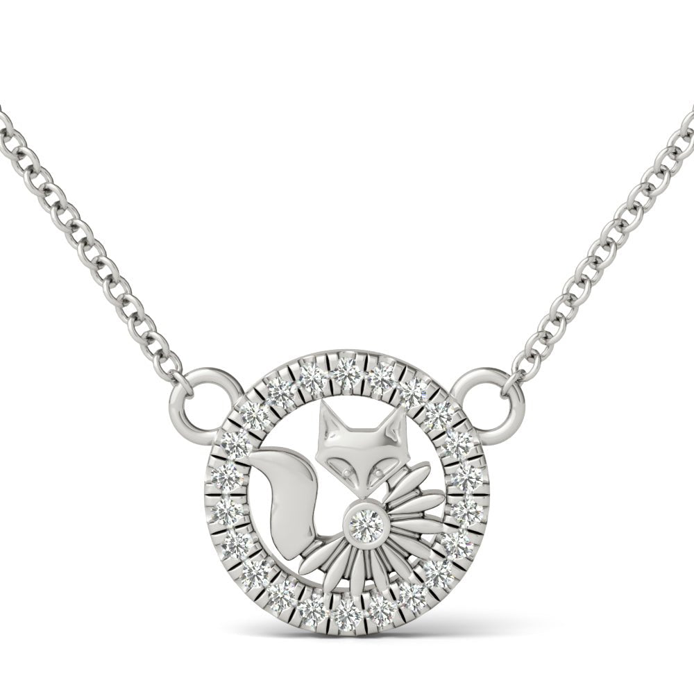 nine tailed fox necklace lucky pendant