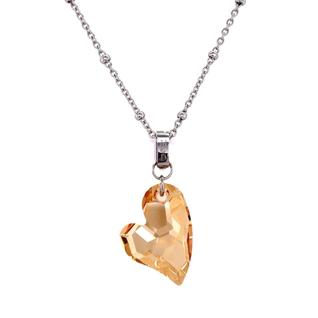crystal heart necklace Swarovski 