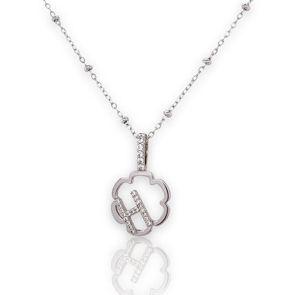 Peyton Mini Daisy Initial Necklace