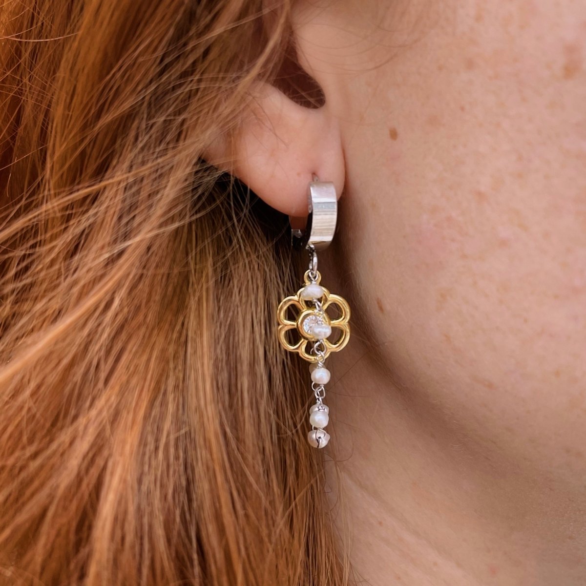 Rapunzel Chained Magical Daisy Earrings