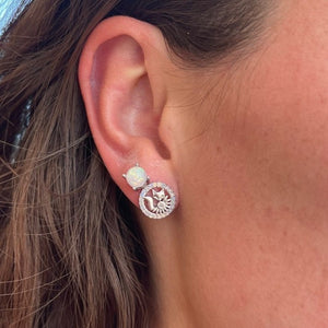 Opal Orbiting Crystal Fox Bundle Earrings - Minkaa Daisy
