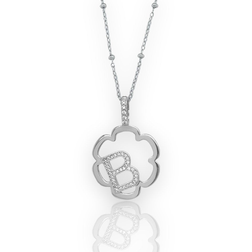 Peyton Daisy Initial Necklace