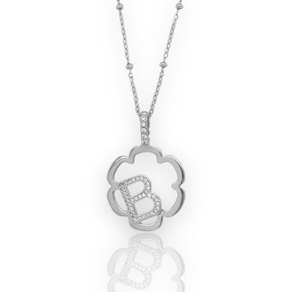 Peyton Daisy Initial Necklace