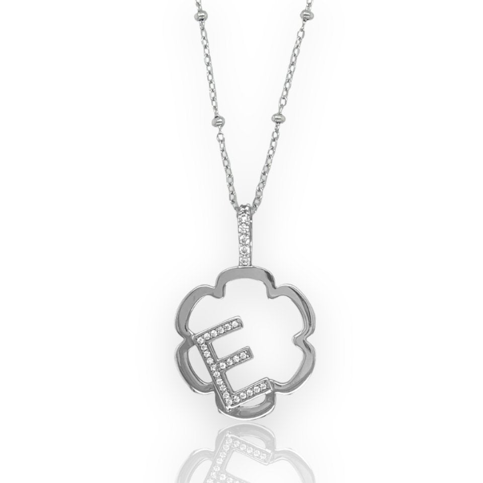 Peyton Daisy Initial Necklace