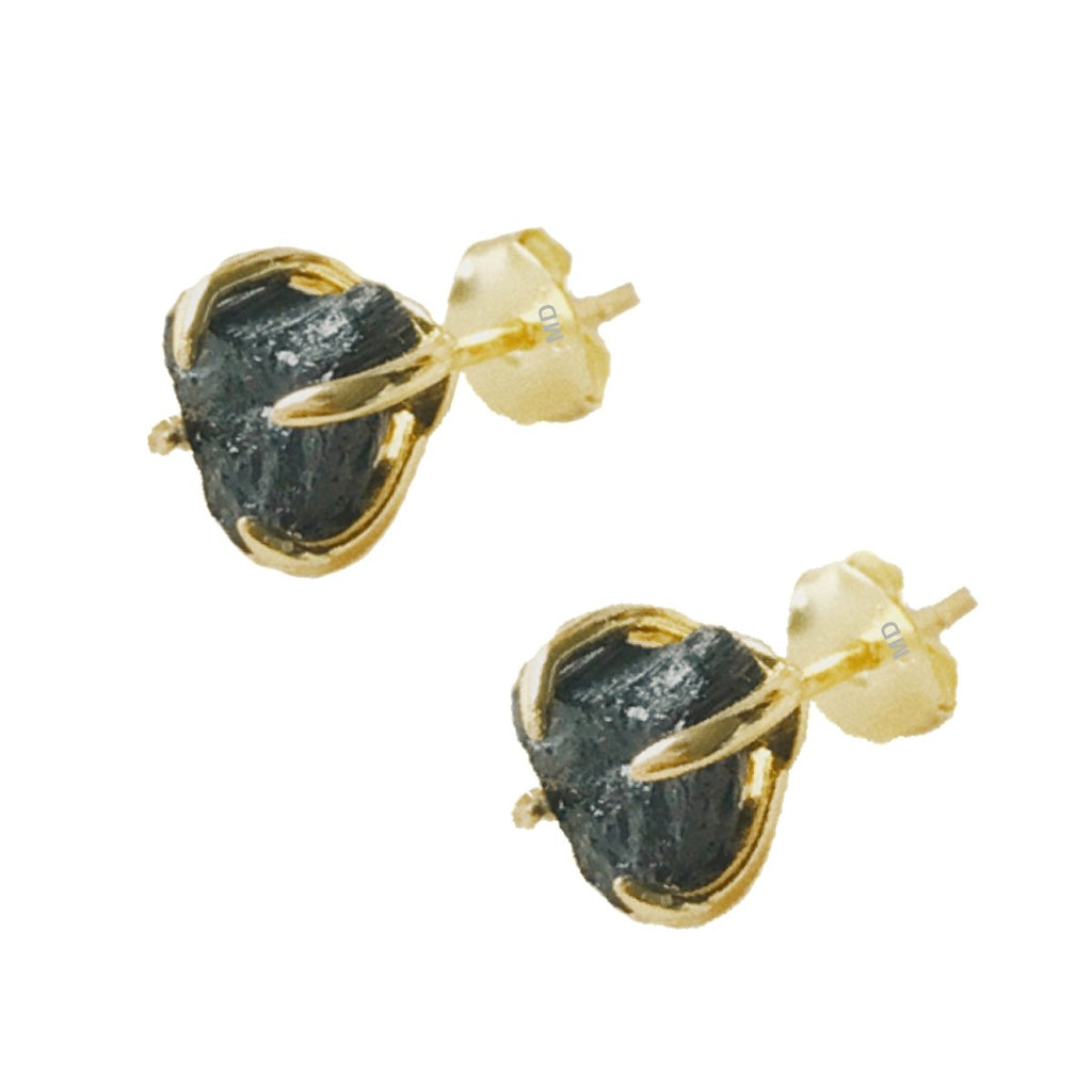 Raw Gemstone Earrings - Minkaa Daisy
