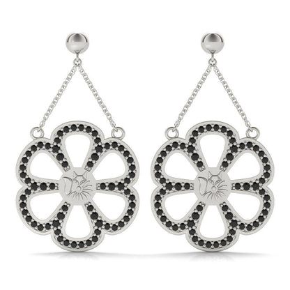 Sterling Silver Bold Ferris wheel Earring's - Minkaa Daisy