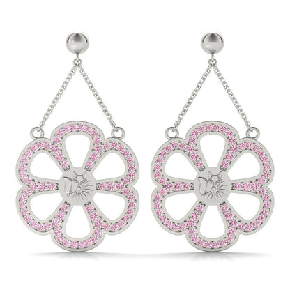 Sterling Silver Bold Ferris wheel Earring's - Minkaa Daisy