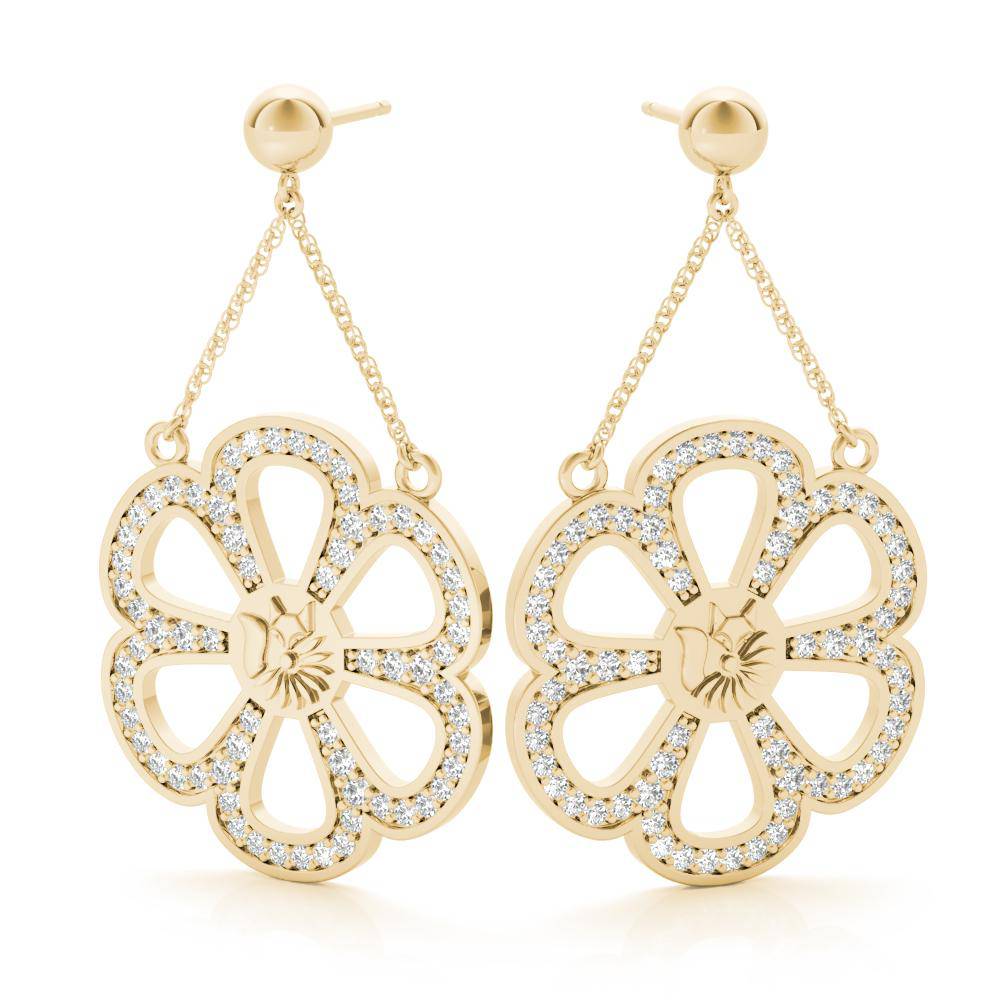 Sterling Silver Bold Ferris wheel Earring's - Minkaa Daisy