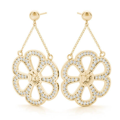 Sterling Silver Bold Ferris wheel Earring's - Minkaa Daisy