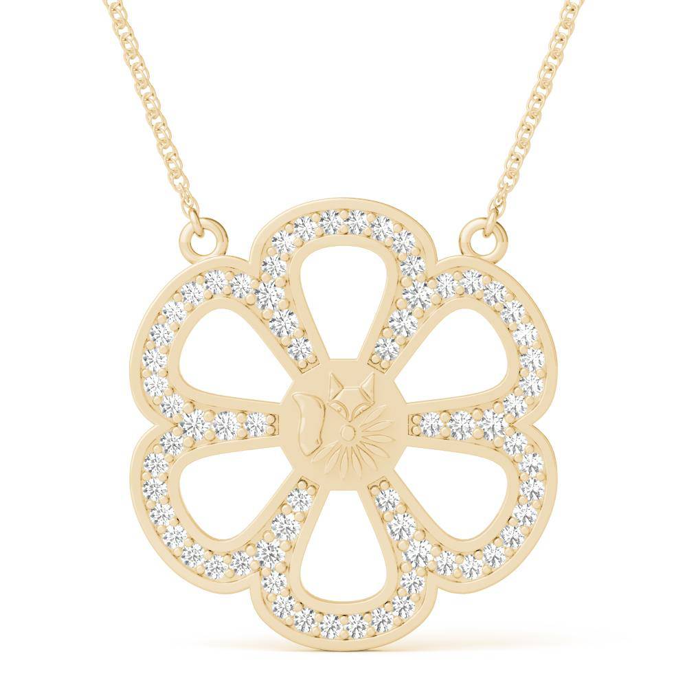 Sterling Silver Bold Ferris Wheel Necklace - Minkaa Daisy