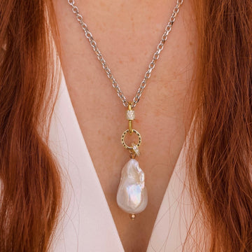 Annie Adjustable Freshwater Pearl Chain Necklace