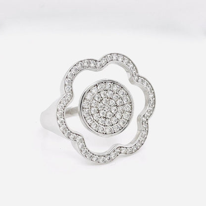 Sterling Silver Free Floating Daisy Ring - Minkaa Daisy