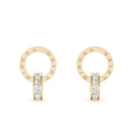 Sterling Silver Micro Hula Hoop Logo Earrings - Minkaa Daisy