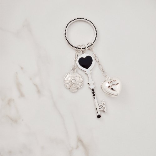 Sterling Silver Key, Heart Bola, Ring and Charm - Minkaa Daisy