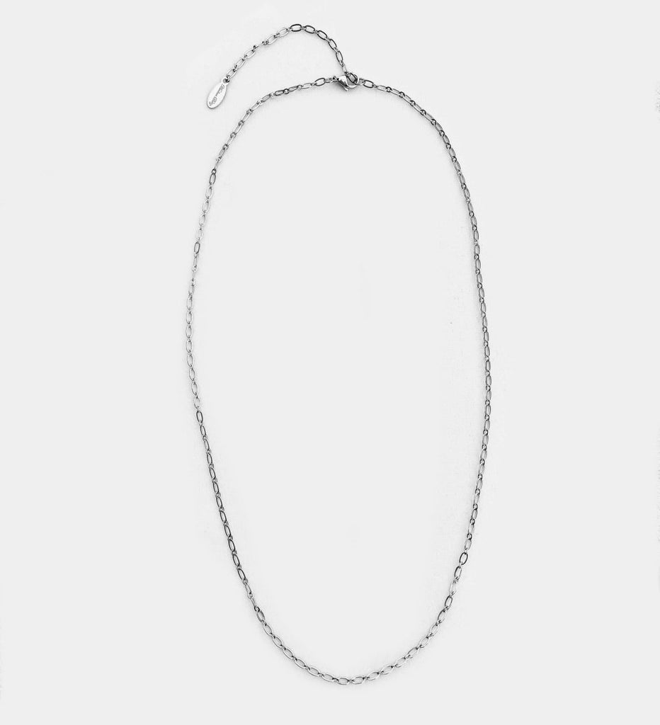 Sterling Silver Oval Link Chain - Minkaa Daisy